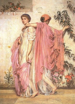 Apricots female figures Albert Joseph Moore Oil Paintings